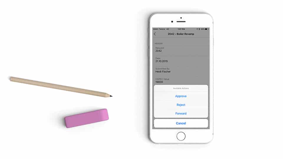OneList approve or reject requests on the move