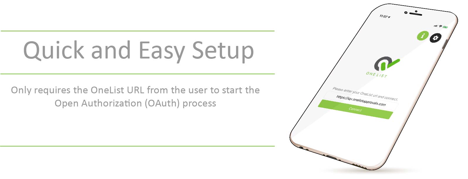 IQXOneList URL OAuth