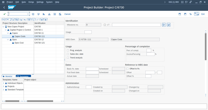 Assigning Project Milestones attributes in WBS Elements in SAP
