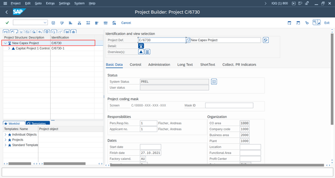 Creating and Selecting Project Milestones in SAP